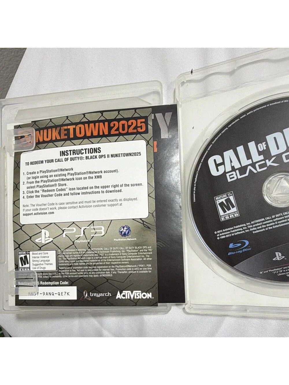 Activision Call of Duty: Black Ops II Sony PlayStation 3 Shooter M 2012 Online